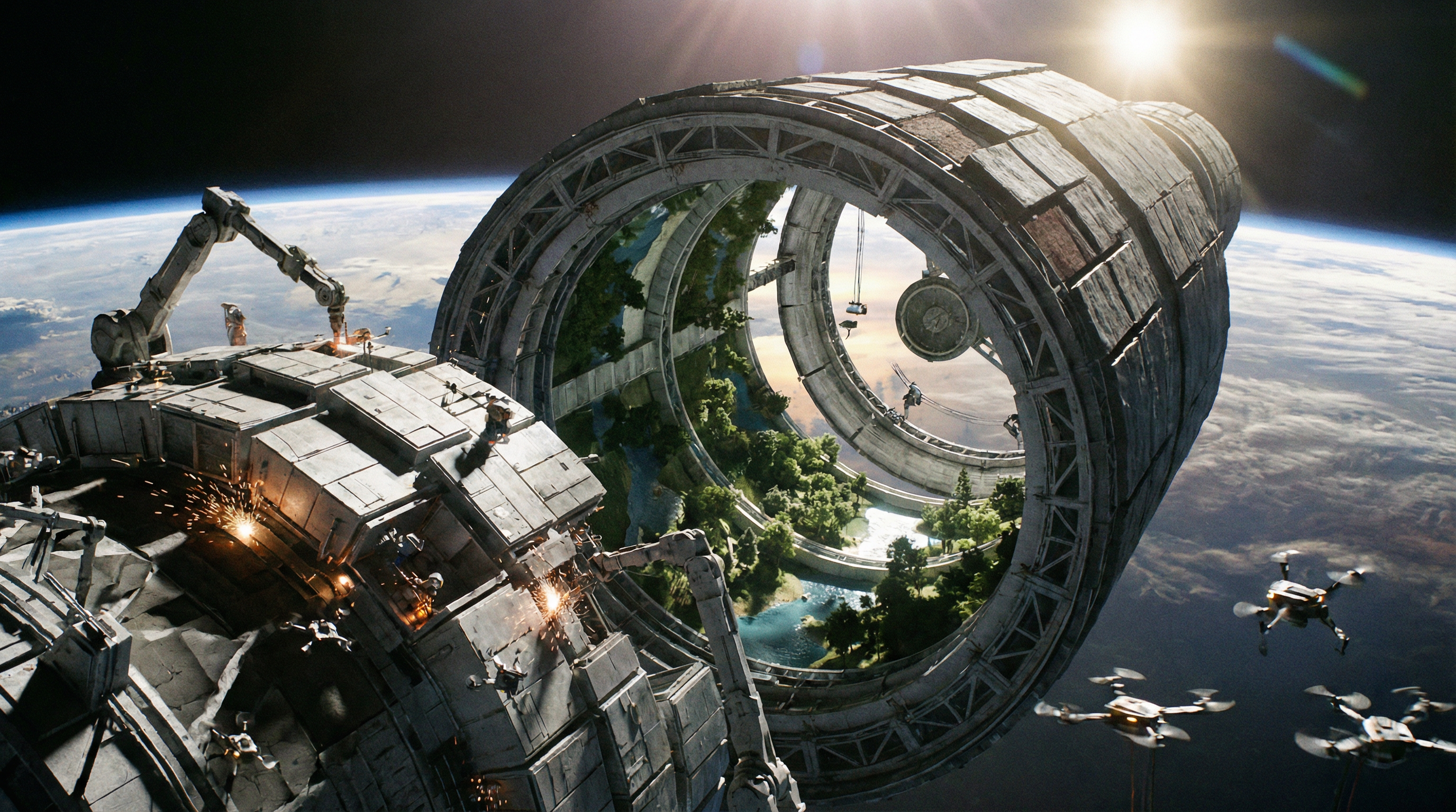 SpaceTube under construction